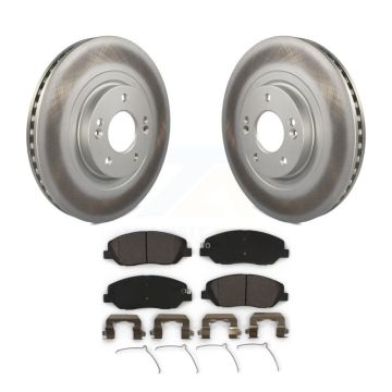 Front Coated Disc Brake Rotors And Ceramic Pads Kit For Hyundai Santa Fe XL KGT-100515