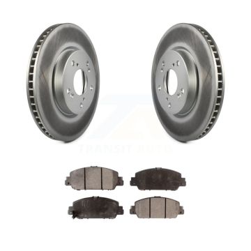 Front Coated Disc Brake Rotors And Ceramic Pads Kit For Honda Accord KGT-100519