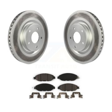 Front Coated Brake Rotors Ceramic Pad Kit For Nissan Murano Pathfinder INFINITI QX60 JX35 KGT-100525