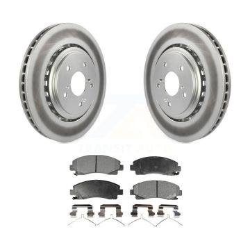 Front Coated Disc Brake Rotors And Ceramic Pads Kit For 2015-2020 Acura TLX KGT-100527