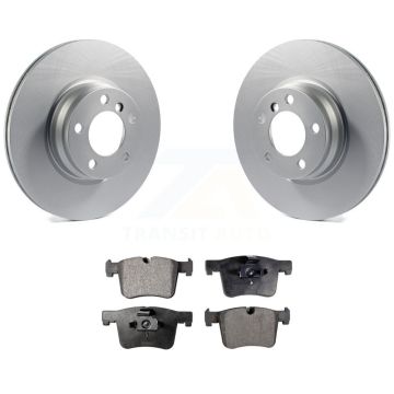 Front Coat Brake Rotors Ceramic Pad Kit For BMW 328i 330e With 330mm Diameter Rotor KGT-100529