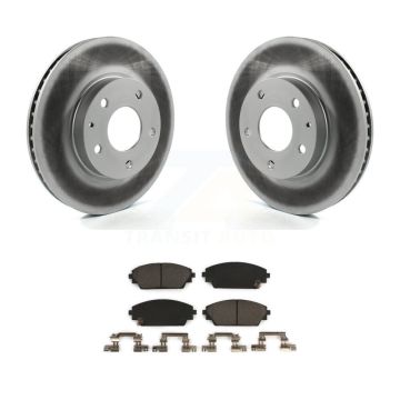 Front Coated Disc Brake Rotors And Ceramic Pads Kit For Mazda 3 CX-3 Sport KGT-100535