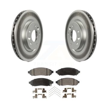 Front Coat Brake Rotors Ceramic Pad Kit For 15 Nissan LEAF Vehicles Manufactured In Japan KGT-100538