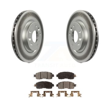 Front Coated Disc Brake Rotors And Ceramic Pads Kit For Nissan LEAF KGT-100539