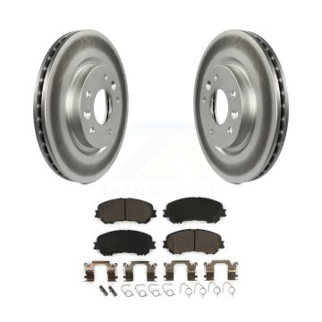Front Coated Disc Brake Rotors And Ceramic Pads Kit For Nissan Rogue Sport Qashqai KGT-100540