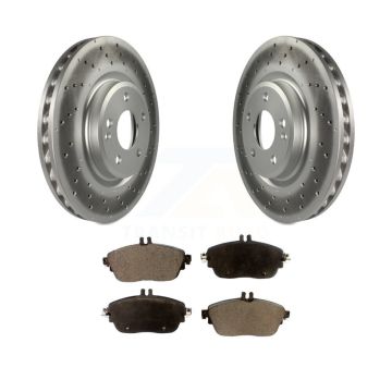 Front Coated Disc Brake Rotors And Ceramic Pads Kit For Mercedes-Benz GLA250 CLA250 B250 KGT-100542