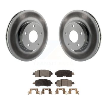 Front Coated Disc Brake Rotors And Ceramic Pads Kit For Nissan Altima KGT-100544