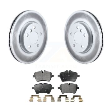 Front Coated Disc Brake Rotors And Ceramic Pads Kit For Mini Cooper KGT-100545