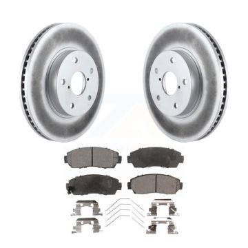 Front Coated Disc Brake Rotors And Ceramic Pads Kit For 2016-2019 Subaru Legacy 2.5L KGT-100548
