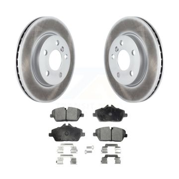 Front Coated Disc Brake Rotors And Ceramic Pads Kit For Mini Cooper KGT-100554