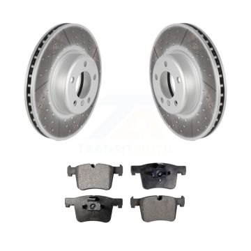 Front Coated Disc Brake Rotors And Ceramic Pads Kit For BMW 335i xDrive GT KGT-100560