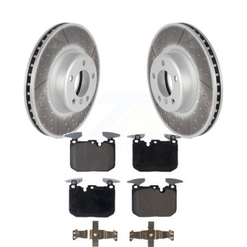 Front Coat Brake Rotors Ceramic Pad Kit For BMW 328i xDrive 330i 320i 435i 440i 228i Gran KGT-100561