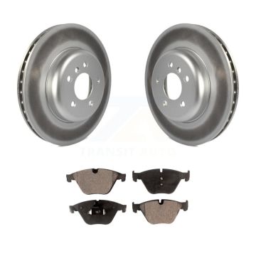 Front Coated Disc Brake Rotors Ceramic Pad Kit For BMW 535i xDrive 535d 640i Gran Coupe 5 KGT-100562