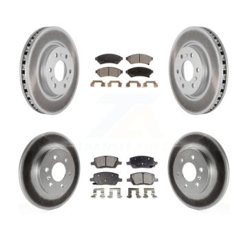 Front Rear Coat Brake Rotors Ceramic Pad Kit For Pontiac Montana Chevrolet Uplander Buick KGT-100629