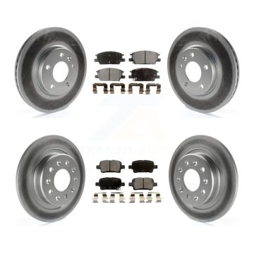 Front Rear Coat Disc Brake Rotor Ceramic Pad Kit For Chevrolet Equinox GMC Terrain Malibu KGT-100655