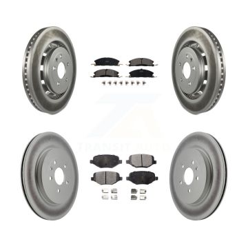 Front Rear Coat Brake Rotors Ceramic Pad Kit For Ford Explorer Police Interceptor Utility KGT-100723