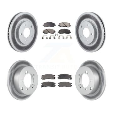 Front Rear Coat Brake Rotor Ceramic Pad Kit For Chrysler Sebring Mitsubishi Eclipse Dodge KGT-100746