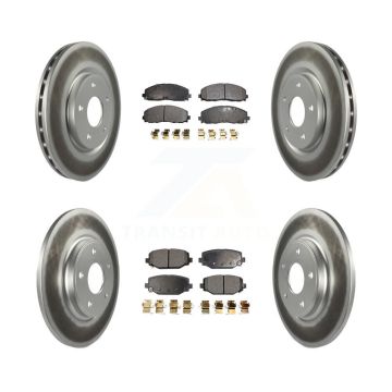 Front Rear Coat Brake Rotor Ceramic Pad Kit For Dodge Grand Caravan Journey Chrysler Town KGT-100795