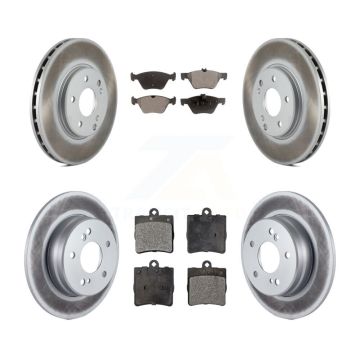 Front Rear Coated Brake Rotor Ceramic Pad Kit For Chrysler Crossfire Mercedes-Benz SLK320 KGT-100848