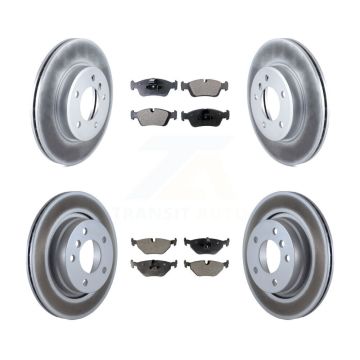 Front Rear Coat Disc Brake Rotor Ceramic Pad Kit For BMW 325i 325Ci 328i 323Ci 323i 328Ci KGT-100876
