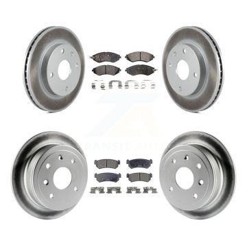 Front Rear Coat Disc Brake Rotors Ceramic Pad Kit For Chevrolet Optra Suzuki Forenza Reno KGT-100962