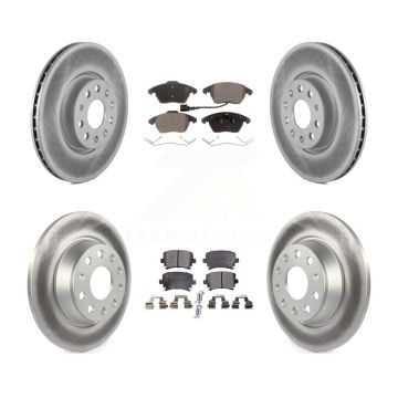 Front Rear Coat Brake Rotors Ceramic Pad Kit For Volkswagen CC GTI Passat Audi A3 Quattro KGT-100985