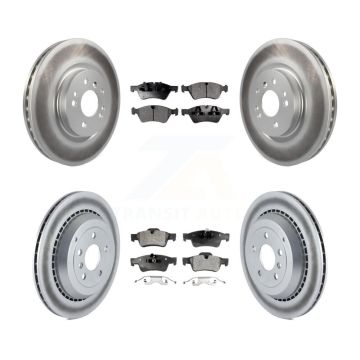 Front Rear Coated Disc Brake Rotor Ceramic Pad Kit For Mercedes-Benz ML500 R320 R350 R500 KGT-101000