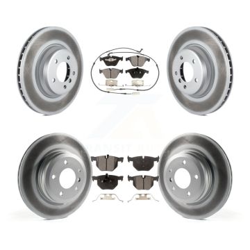 Front Rear Coat Disc Brake Rotors Ceramic Pad Kit For BMW 335i xDrive X1 335xi 335is 335d KGT-101111