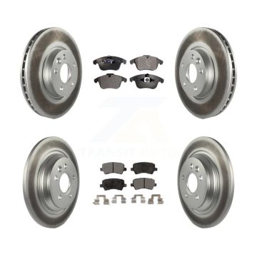 Front Rear Coat Brake Rotor Ceramic Pad Kit For Volvo S60 With 300mm Diameter KGT-101140