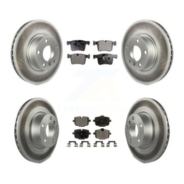 Front Rear Coated Disc Brake Rotors And Ceramic Pads Kit For 2012 BMW X3 From 10 11 KGT-101192