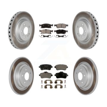 Front Rear Coat Brake Rotors Ceramic Pad Kit For Mercedes-Benz ML350 GLE350 ML250 GLE300d KGT-101207