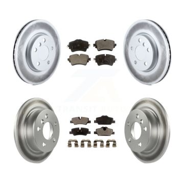 Front Rear Coated Disc Brake Rotors And Ceramic Pads Kit For Mini Cooper KGT-101248