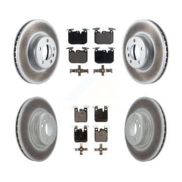 Front Rear Coated Disc Brake Rotors And Ceramic Pads Kit For 2018-2020 BMW M240i xDrive KGT-101264
