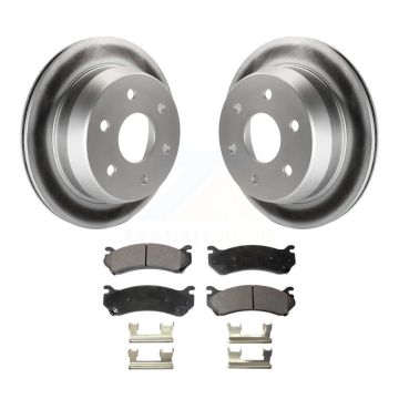 Rear Coat Brake Rotor Ceramic Pad Kit For Chevrolet Silverado 2500 HD Suburban GMC Sierra KGT-101279