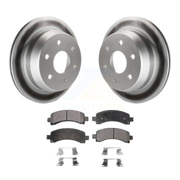 Rear Coated Disc Brake Rotor & Ceramic Pad Kit For 2002 Chevrolet Avalanche 1500 Suburban KGT-101282