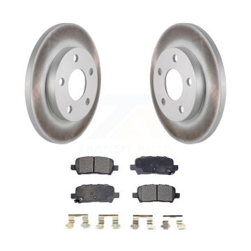 Rear Coated Brake Rotor Ceramic Pad Kit For Chevrolet Impala Buick LaCrosse Pontiac Grand KGT-101298
