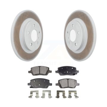 Rear Coat Brake Rotor Ceramic Pad Kit For Pontiac Montana Chevrolet Uplander Buick Saturn KGT-101302