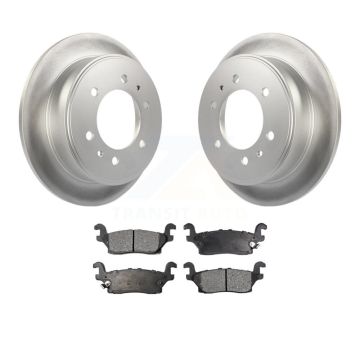 Rear Coated Disc Brake Rotors And Ceramic Pads Kit For Hummer H3 H3T KGT-101303