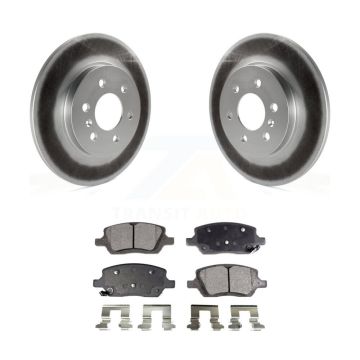 Rear Coat Brake Rotor Ceramic Pad Kit For Pontiac Montana Chevrolet Uplander Buick Saturn KGT-101304