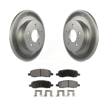 Rear Coated Disc Brake Rotor And Ceramic Pad Kit For 2006-2011 Buick Lucerne Cadillac DTS KGT-101307