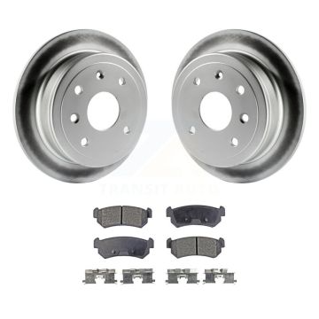 Rear Coated Disc Brake Rotors And Ceramic Pad Kit For Chevrolet Optra Suzuki Forenza Reno KGT-101308