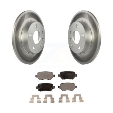 Rear Coated Disc Brake Rotors And Ceramic Pads Kit For 2008-2009 Saturn Astra KGT-101314