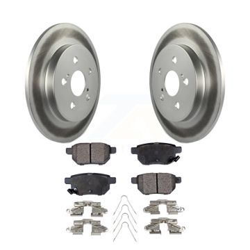 Rear Coat Brake Rotors Ceramic Pad Kit For Toyota Corolla Matrix Prius Prime Pontiac Vibe KGT-101315
