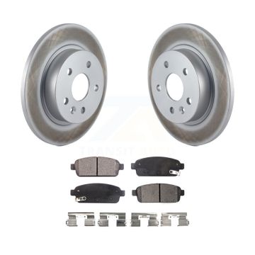 Rear Coat Brake Rotor Ceramic Pad Kit For Chevrolet Cruze Trax Buick Encore Sonic Limited KGT-101323