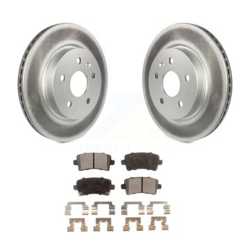 Rear Coated Brake Rotors Ceramic Pad Kit For Chevrolet Buick Malibu Impala LaCrosse Regal KGT-101325