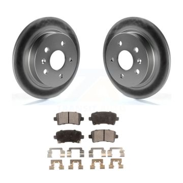 Rear Coated Brake Rotor Ceramic Pad Kit For Chevrolet Malibu Buick Regal LaCrosse Limited KGT-101327