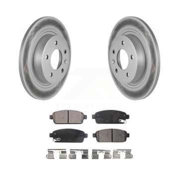 Rear Coated Brake Rotor Ceramic Pad Kit For Chevrolet Cruze Buick Verano Orlando Volt ELR KGT-101332