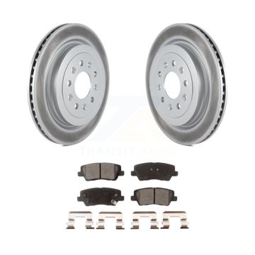 Rear Coated Disc Brake Rotors And Ceramic Pads Kit For Cadillac ATS KGT-101333