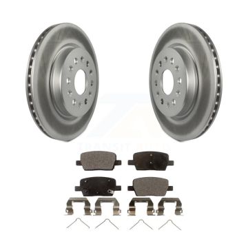 Rear Coat Brake Rotors Ceramic Pad Kit For Chevrolet Cadillac XT5 Traverse GMC Acadia XT6 KGT-101335