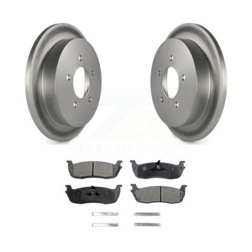 Rear Coated Disc Brake Rotor & Ceramic Pad Kit For Ford F-150 Heritage Expedition Lincoln KGT-101344